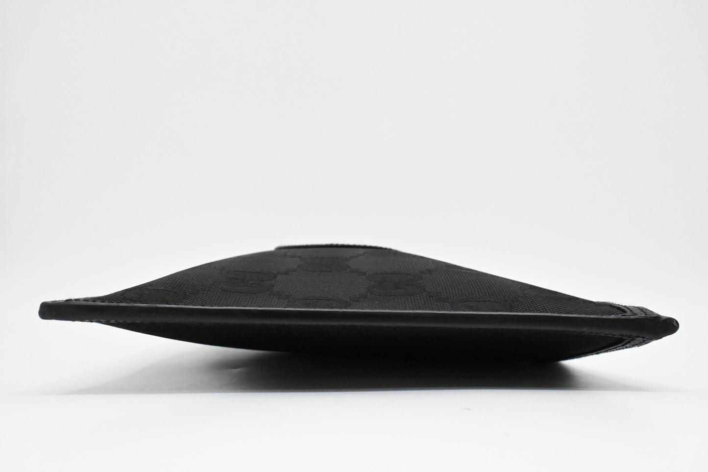 Gucci "Off the Grid" Wristlet Pouch in Black Canvas
