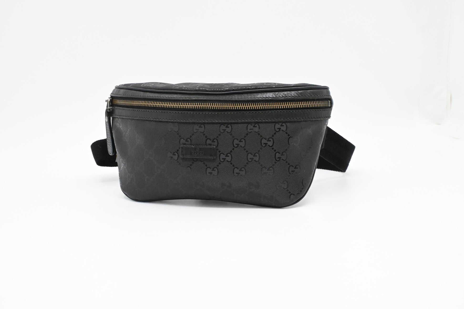 Gucci Bumbag in Black Imprime Canvas