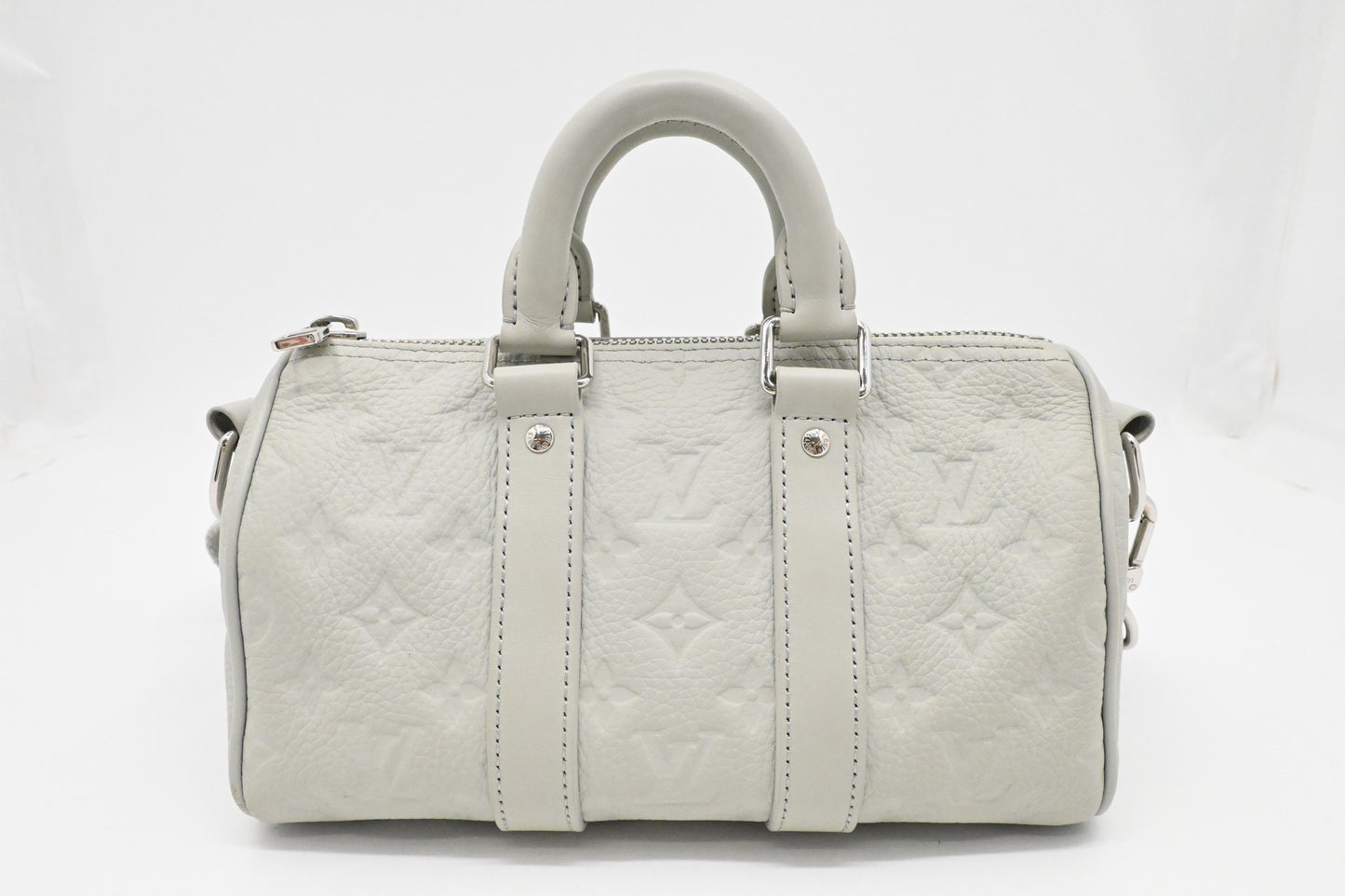 Louis Vuitton Keepall XS in Mineral Gray Taurillon Leather