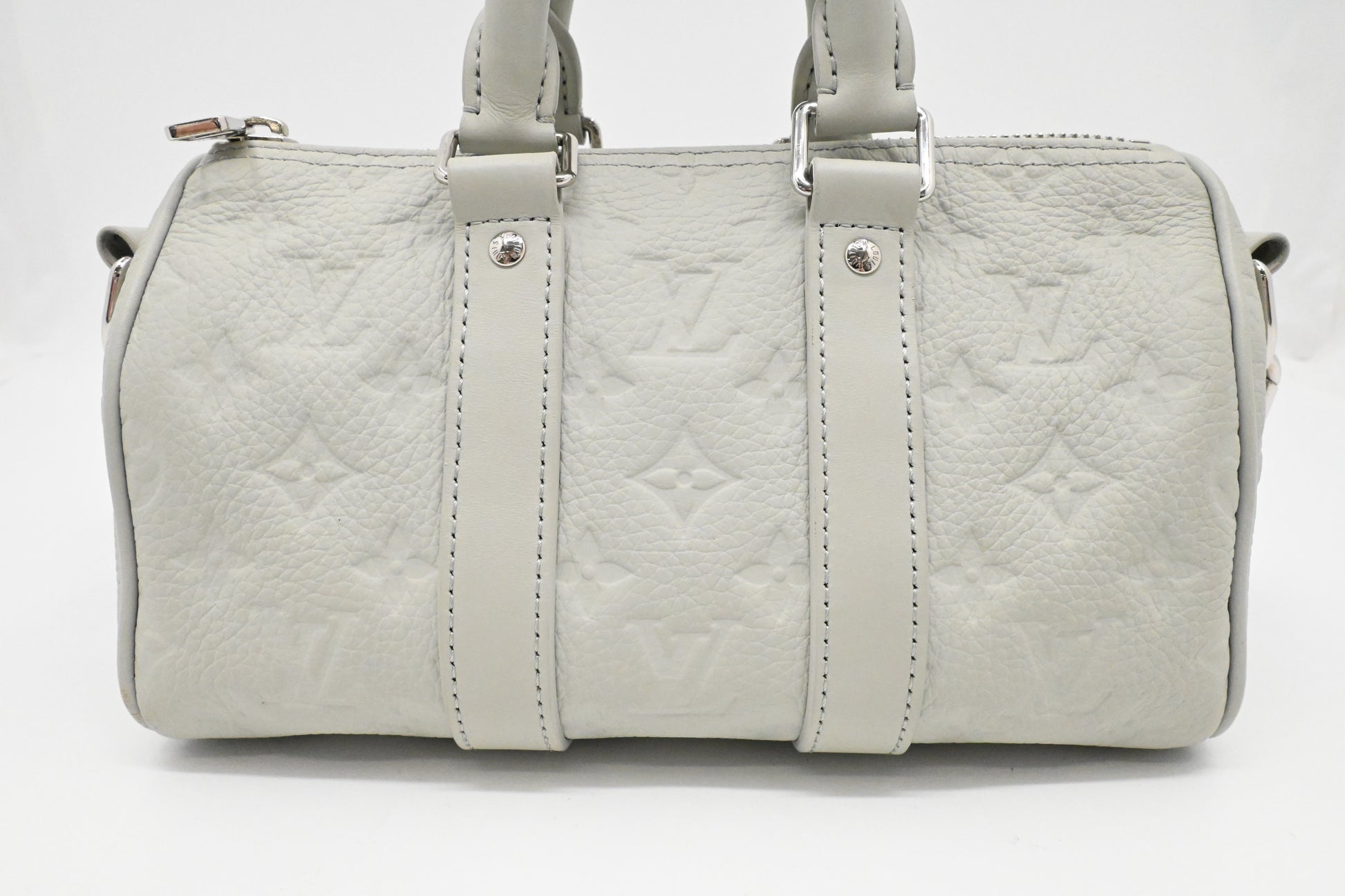 Louis Vuitton Keepall XS in Mineral Gray Taurillon Leather