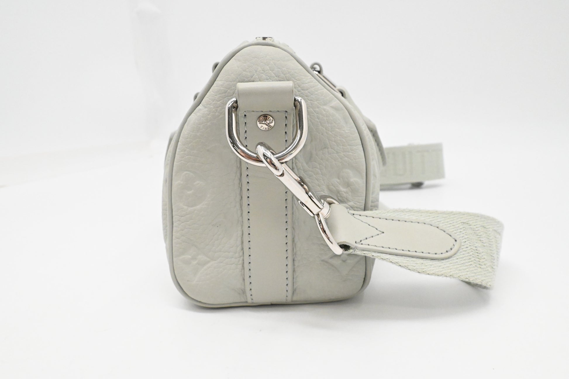 Louis Vuitton Keepall XS in Mineral Gray Taurillon Leather