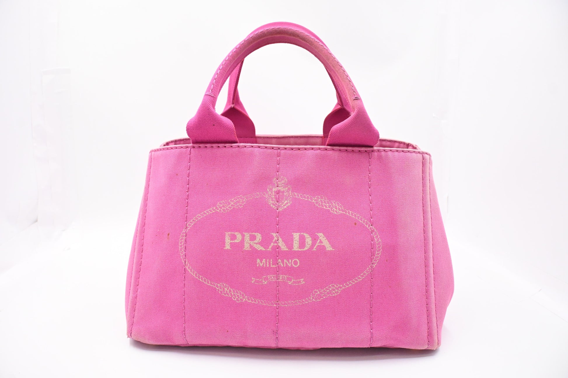 Prada Canapa in Pink Canvas