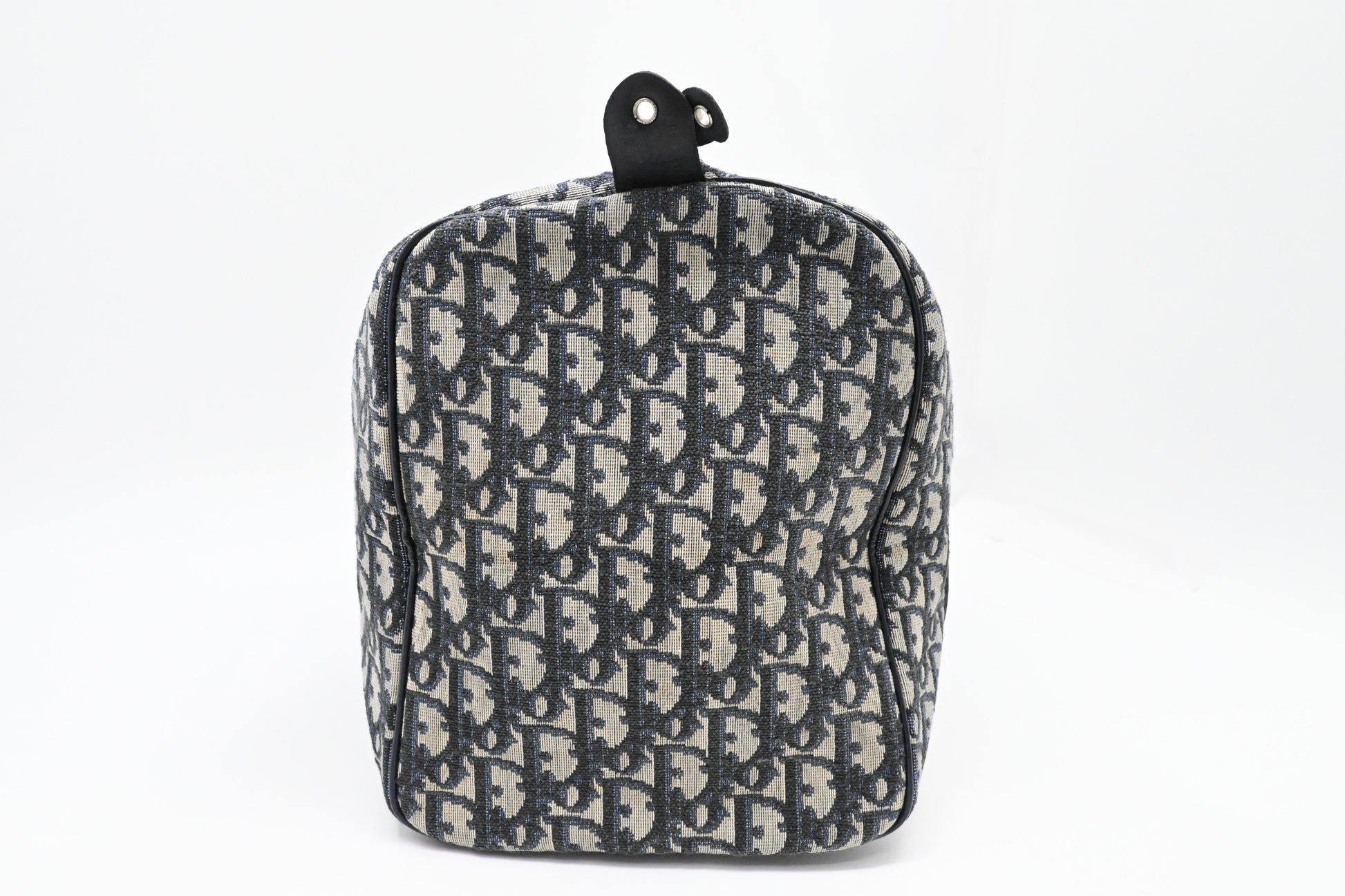 Dior Boston Bag in Navy Blue Oblique Canvas