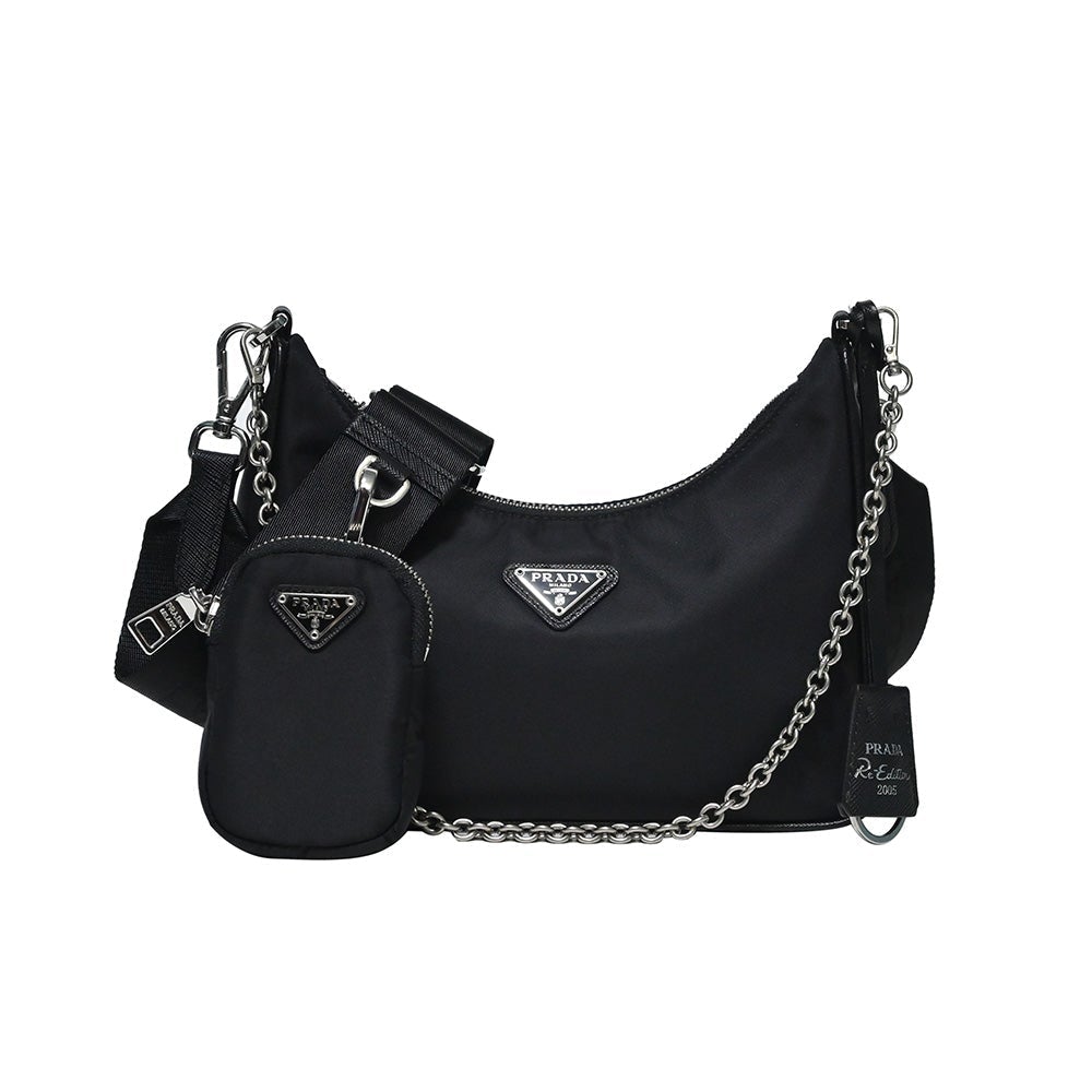 Nero Prada Re-Edition 2005 Nylon Bag - 8 (Rented Out)