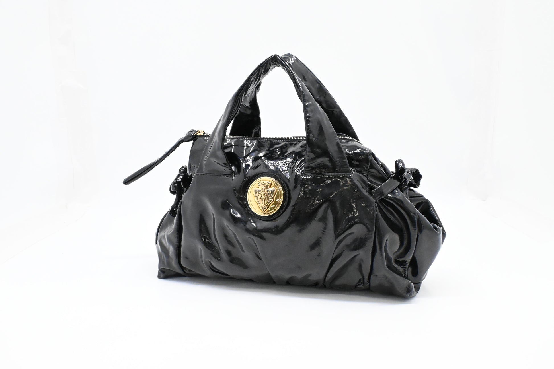 Gucci Handbag in Black Patent Leather