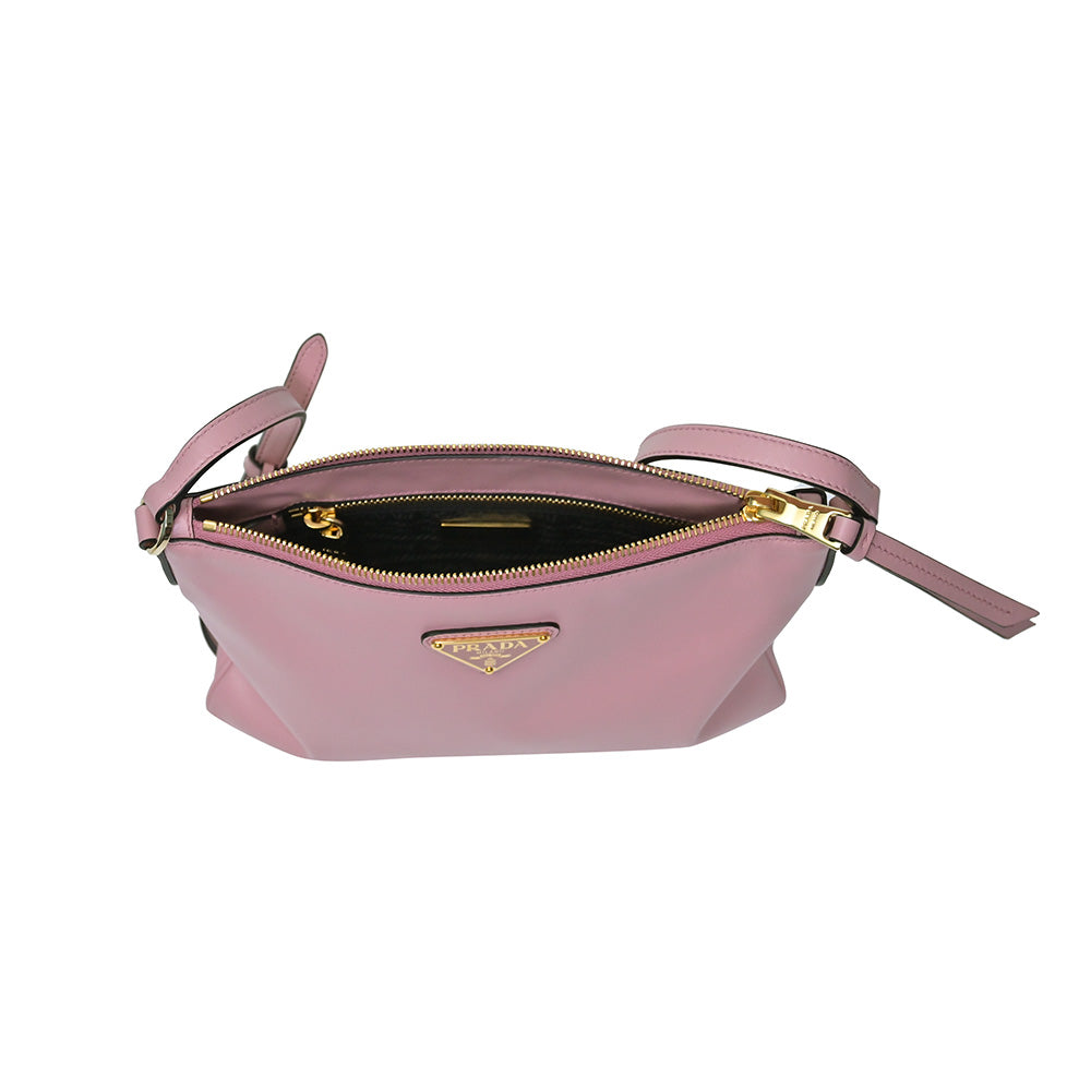 Prada Rosa Light Calf Crossbody Bag [Clearance Sale]