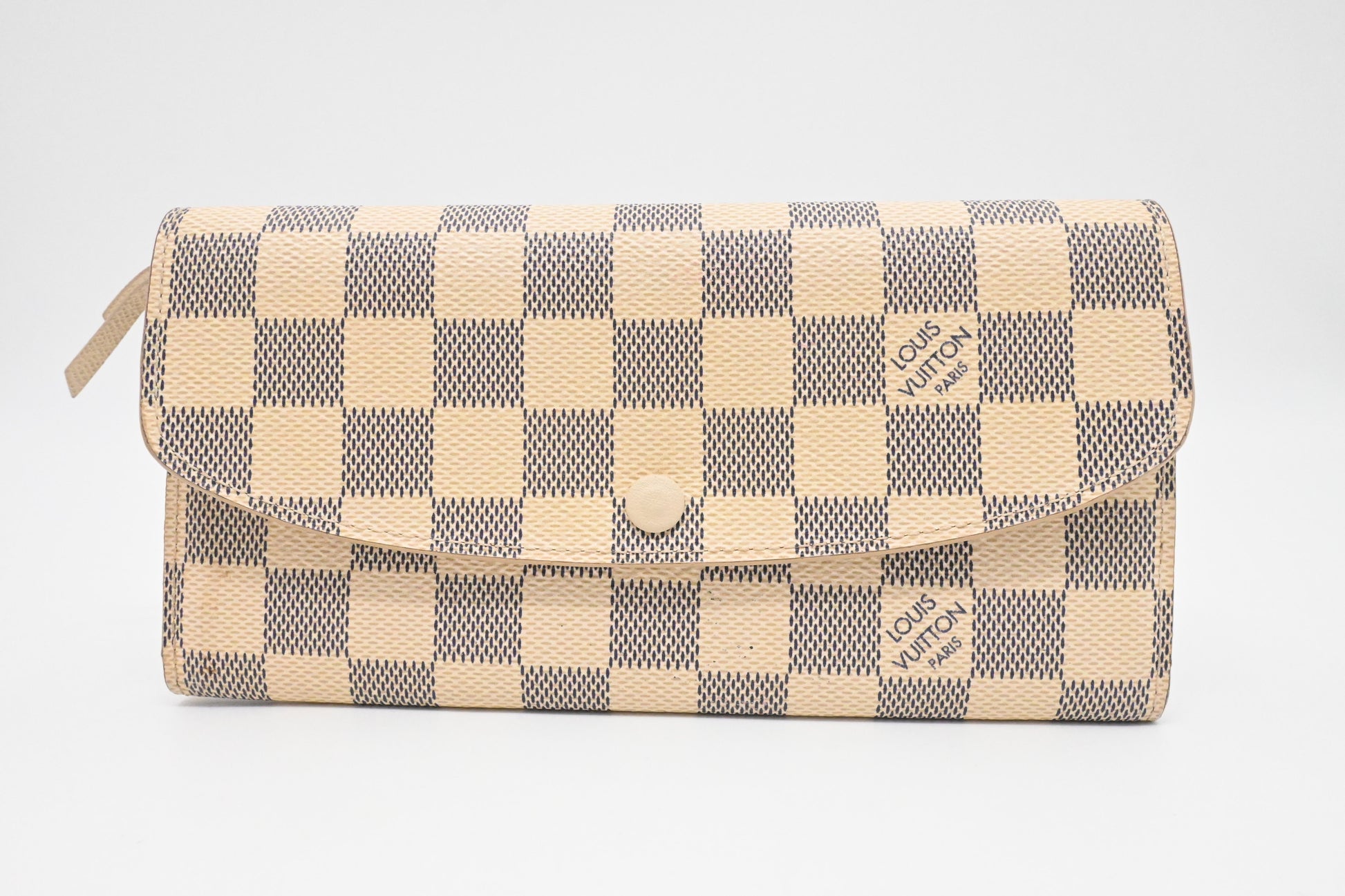 Louis Vuitton Emilie Wallet in Damier Azur Canvas