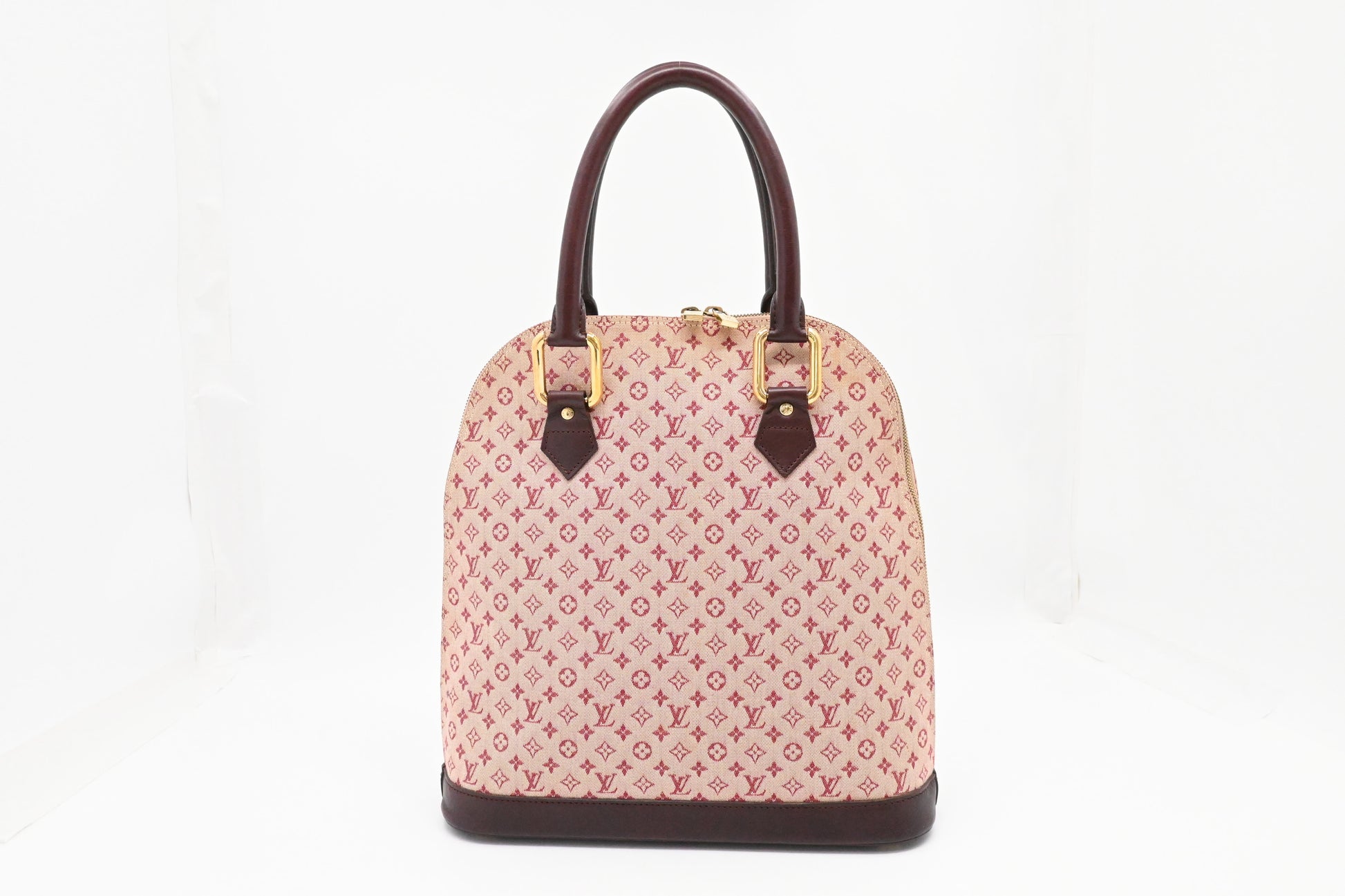 Louis Vuitton Alma Haut in Cerise Minilin Canvas