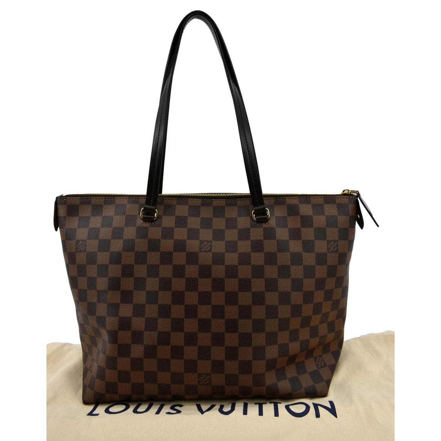 LOUIS VUITTON Iena MM Damier Ebene Shoulder Bag Brown
