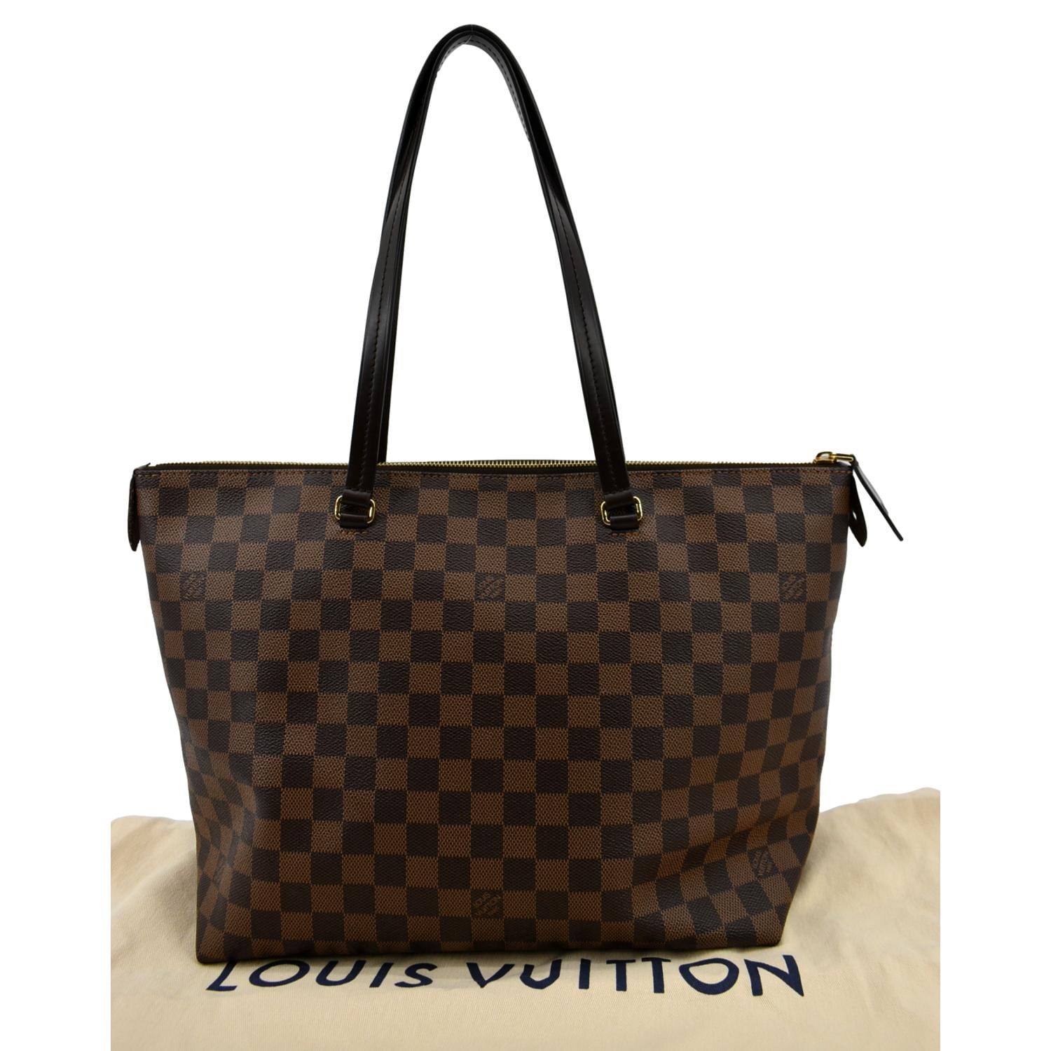 LOUIS VUITTON Iena MM Damier Ebene Shoulder Bag Brown