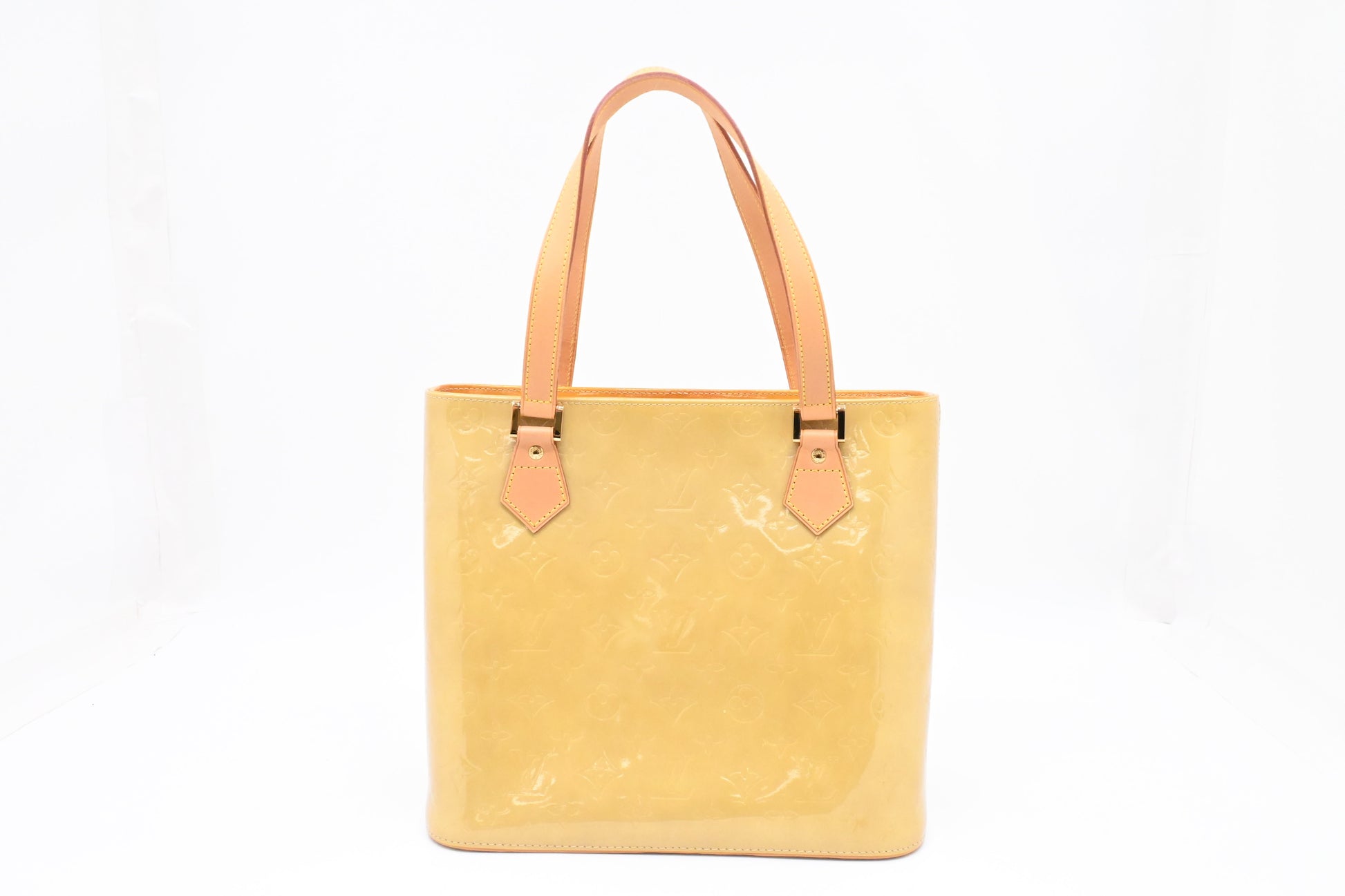Louis Vuitton Houston in Yellow Vernis Leather