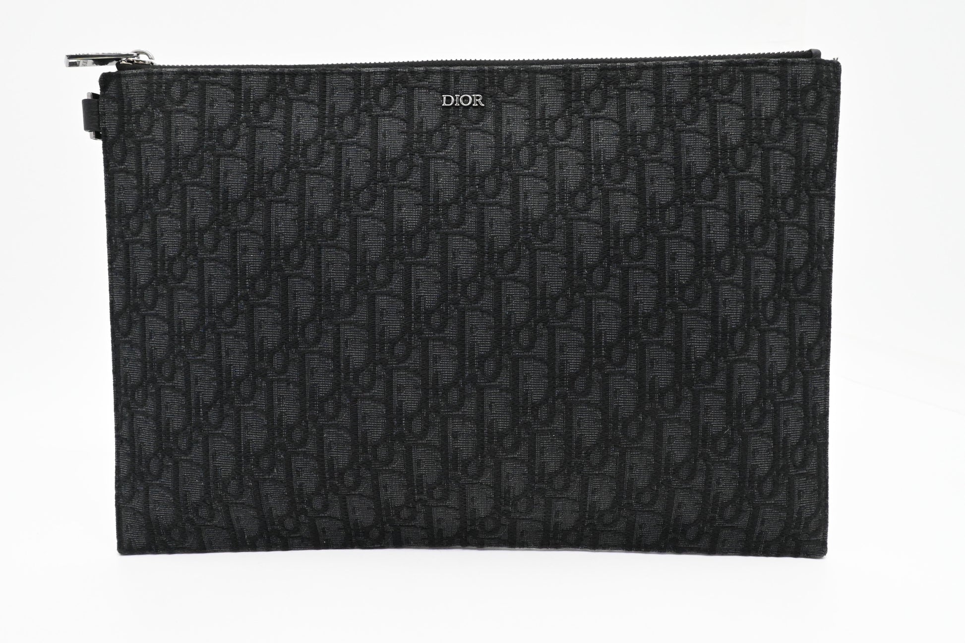 Dior Clutch in Black Oblique Canvas