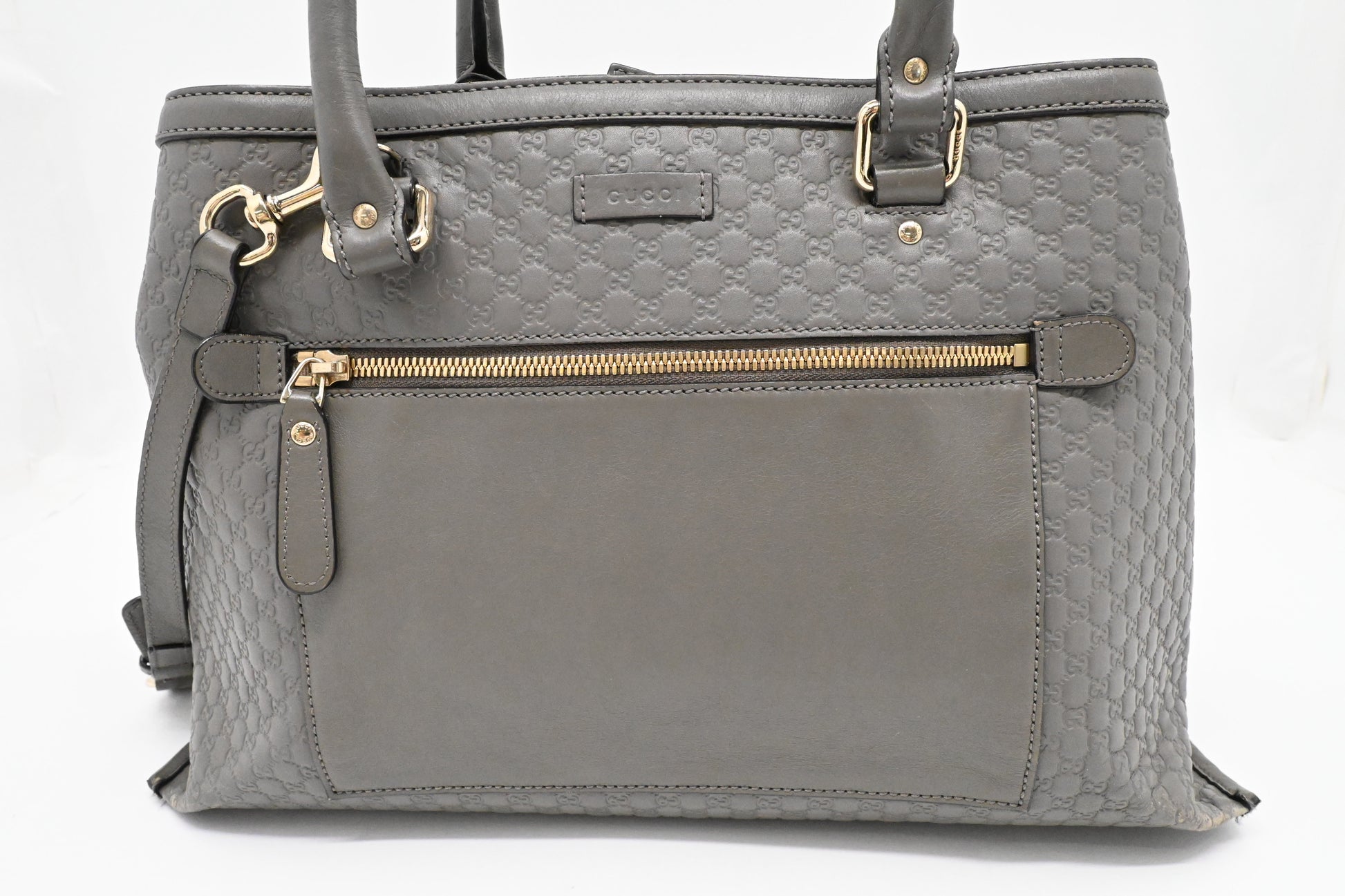 Gucci 2way Bag in Grey Microguccissima Leather