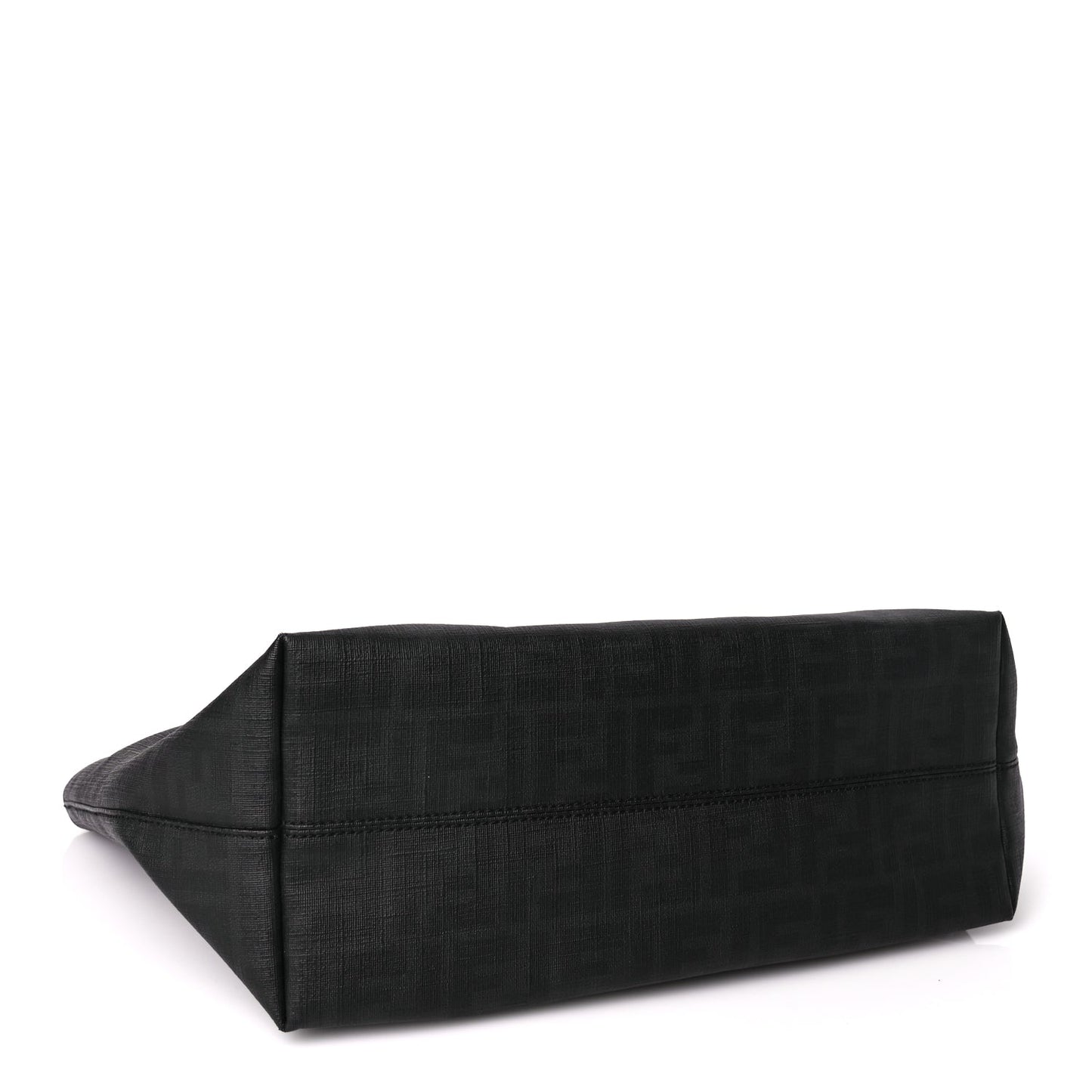 Fendi Zucca Spalmati Small Roll Tote Black