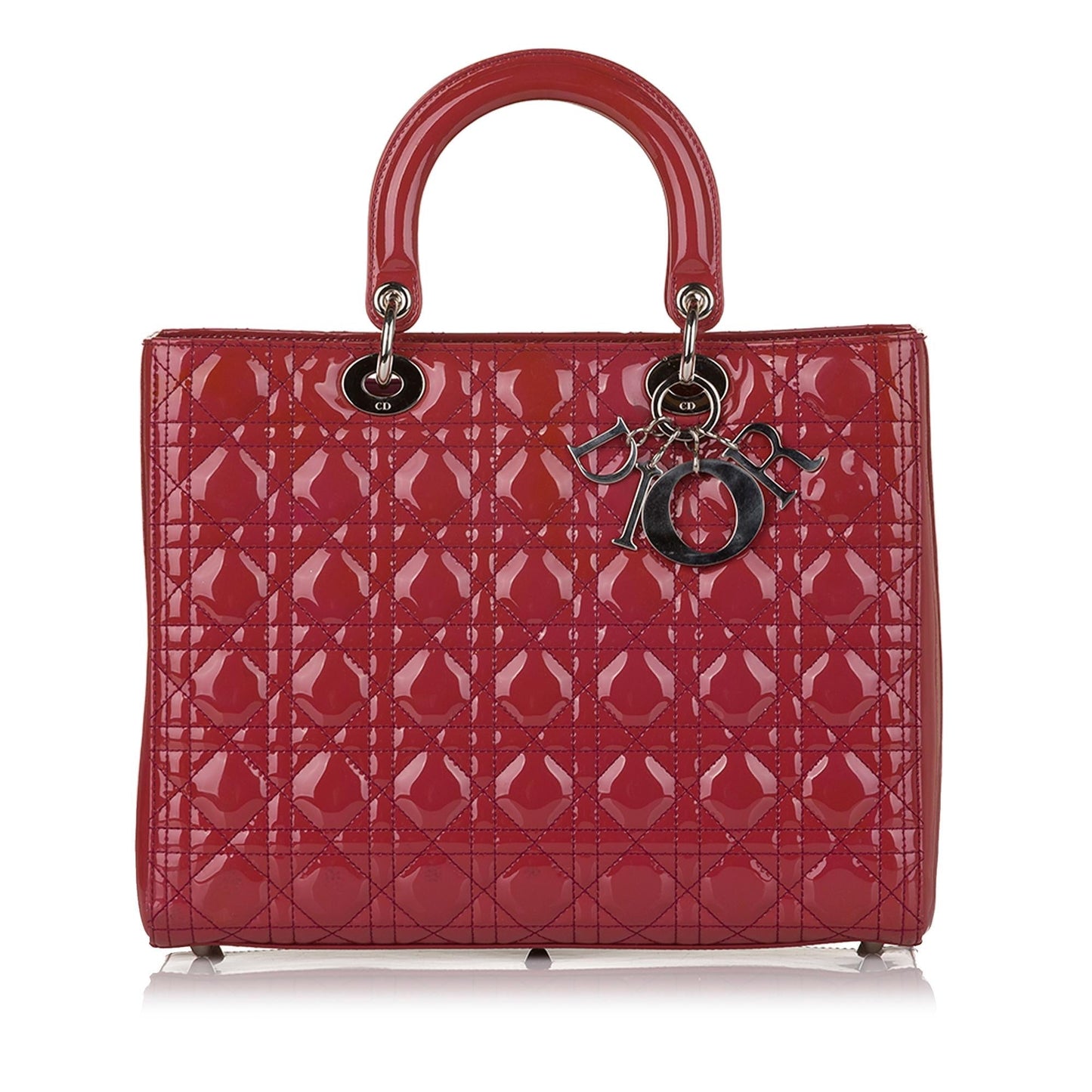Dior Cannage Dior Patent Leather Satchel (SHG-34555)