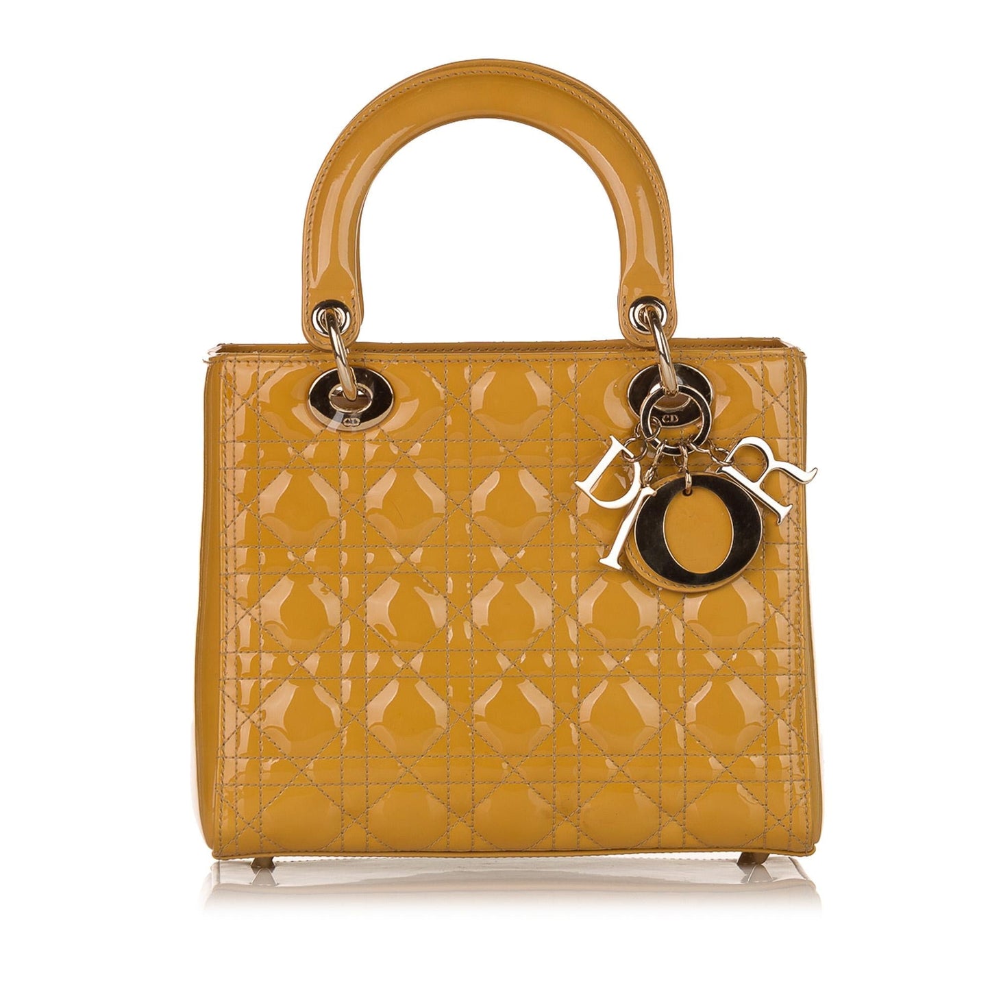 Dior Cannage Dior Patent Leather Satchel (SHG-34556)