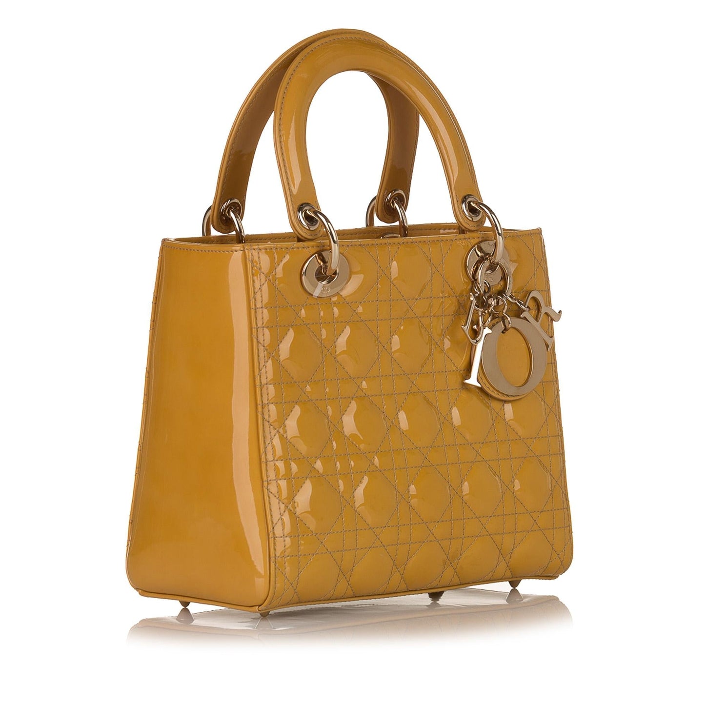 Dior Cannage Dior Patent Leather Satchel (SHG-34556)