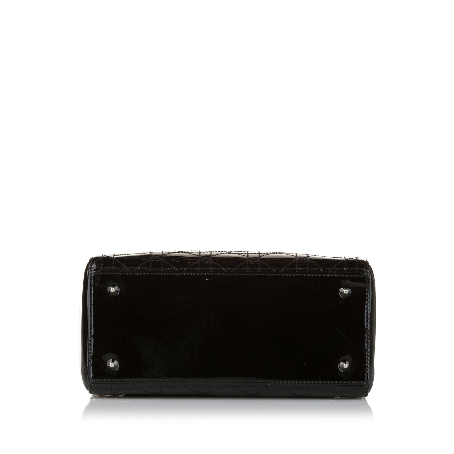 Dior Cannage Stitch Dior Patent Leather Handbag (SHG-a9Bh5T)