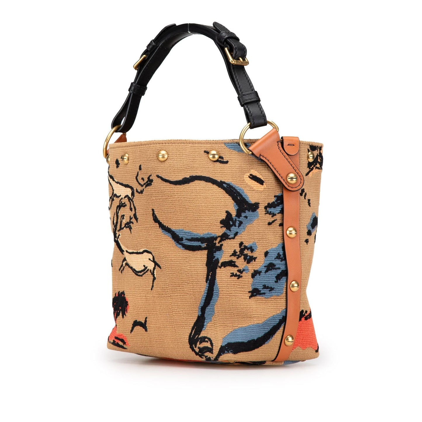 Dior Canvas DiorAvenue Sauvage Bucket Bag