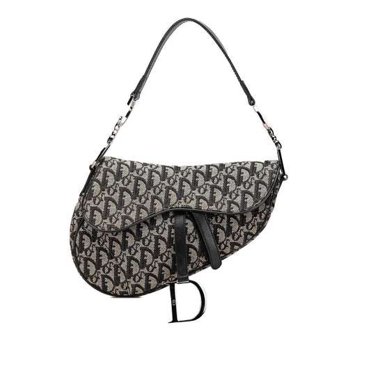 Dior Diorissimo Canvas Saddle Bag
