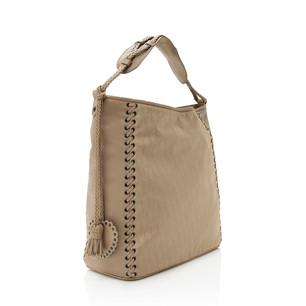 Dior Diorissimo Nylon Leather Ethnic Medium Hobo - FINAL (SHF-19443)