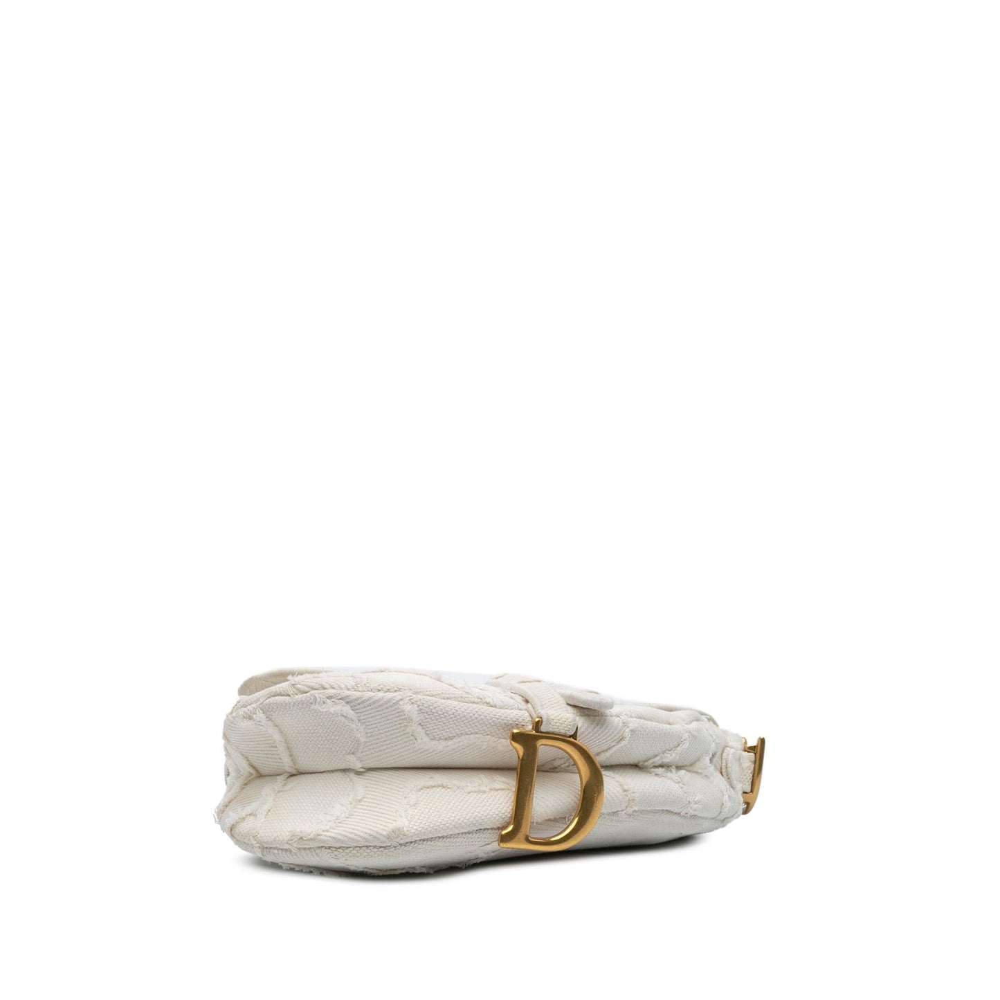 Dior Embroidered Canvas Camouflage Saddle Bag