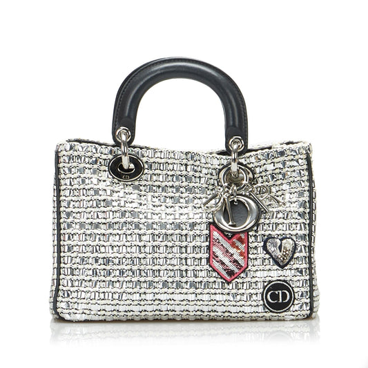 Dior Dior Patchwork Metallic Satchel (SHG-BIbJyb)