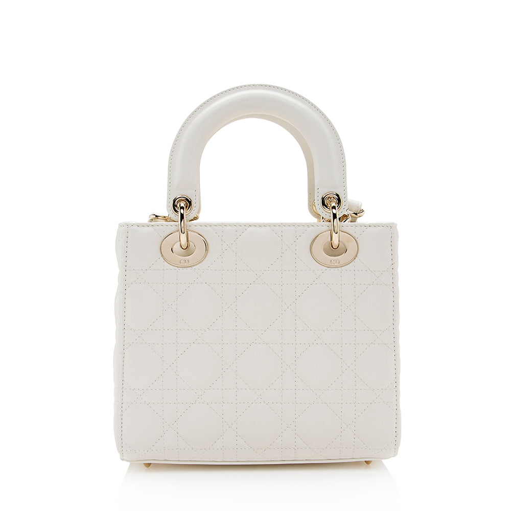 Dior Lambskin Cannage Small Tote (SHF-19216)