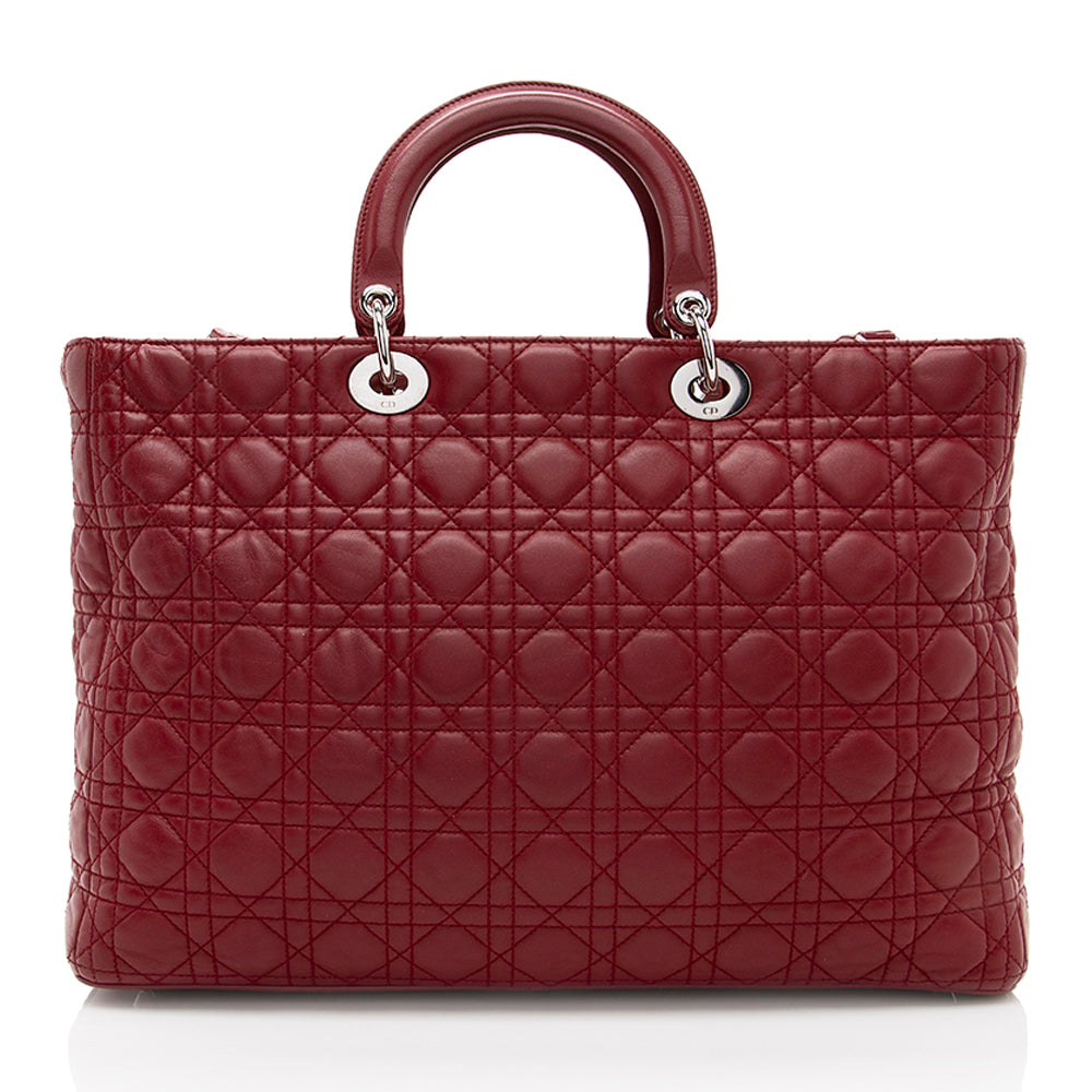 Dior Lambskin Dior Extra Large Tote (SHF-17888)