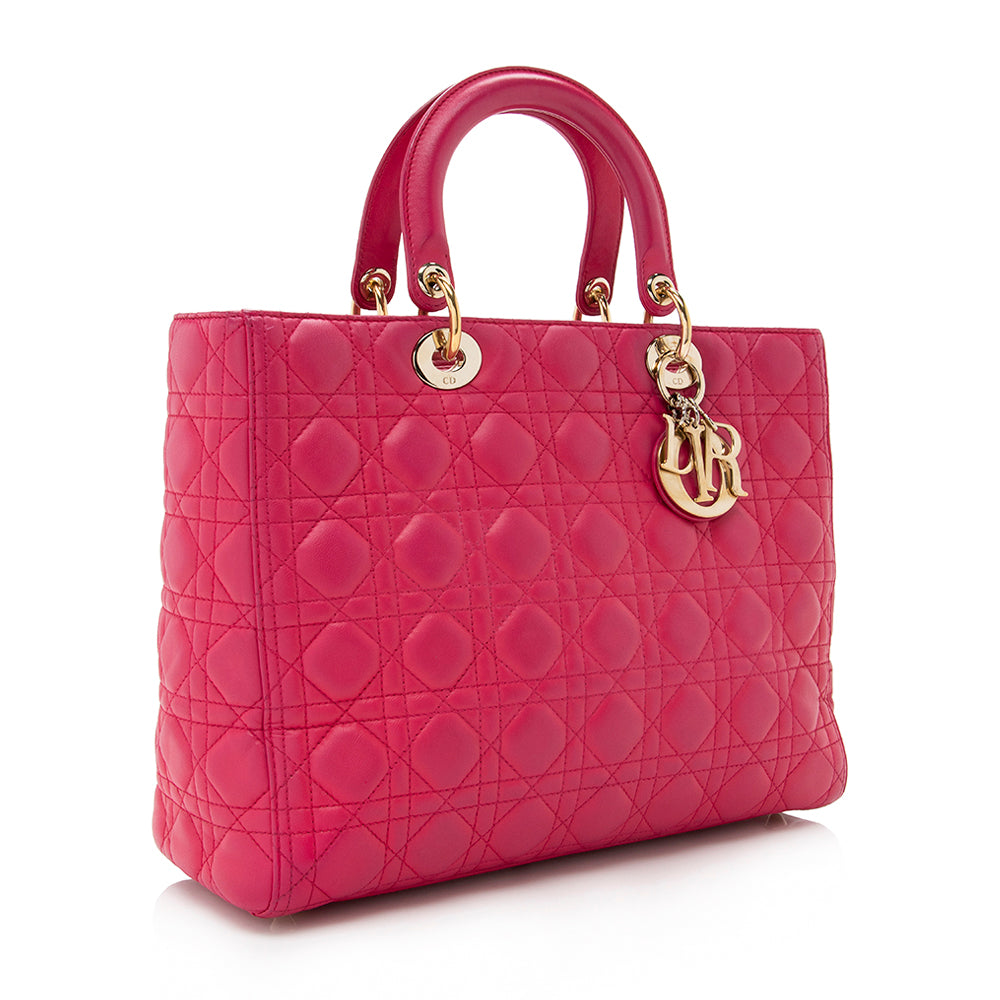 Dior Lambskin Dior Large Tote - FINAL (SHF-17599)