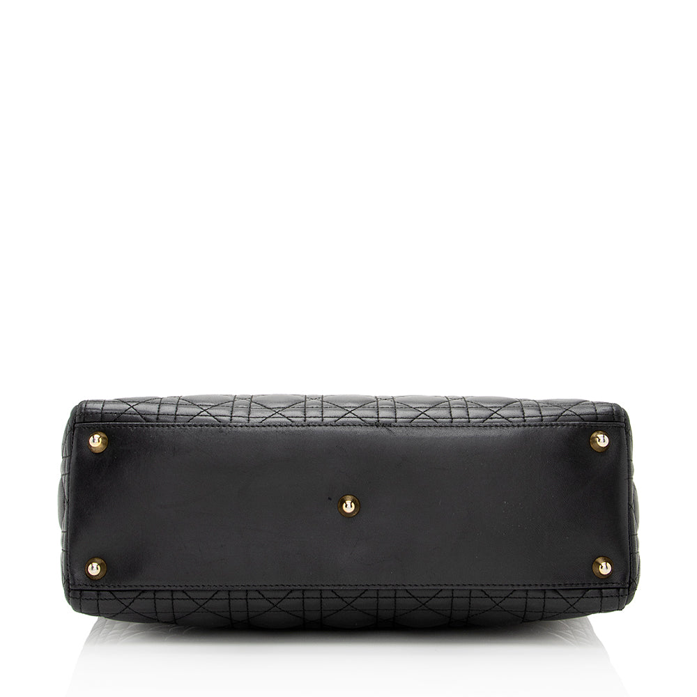Dior Lambskin Dior Large Tote (SHF-20974)