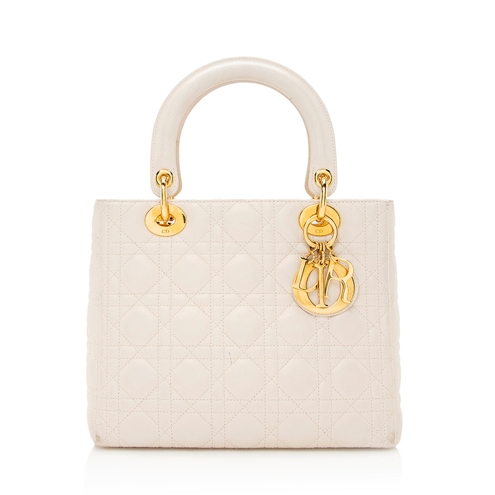 Dior Lambskin Dior Medium Tote (SHF-20989)