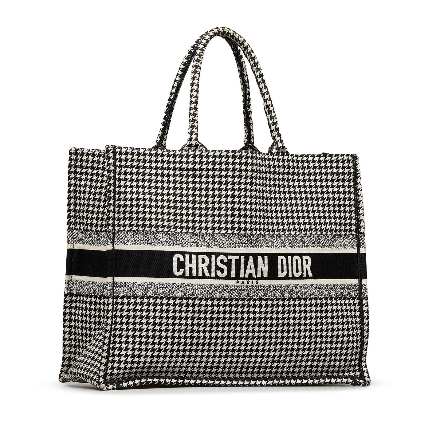 Dior Large Houndstooth Book Tote