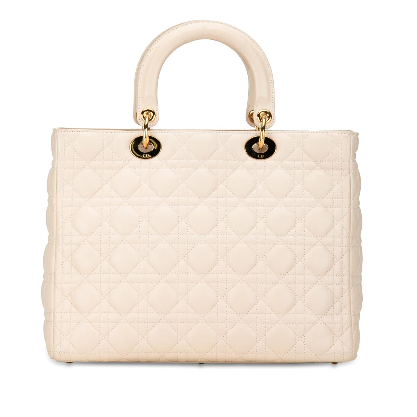 Dior Large Lambskin Cannage Lady Dior (SHG-Taw0H5)