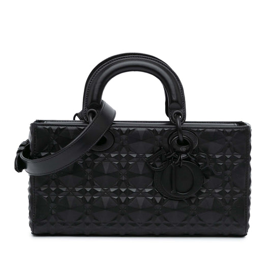 Dior Medium Calfskin Cannage Diamond Lady D Joy (SHG-0FjalQ)