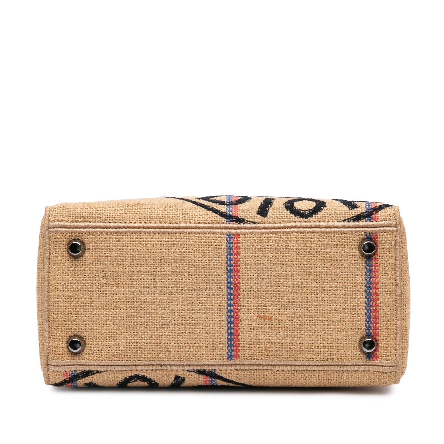 Dior Medium Canvas Jute Embroidered Lady D Lite