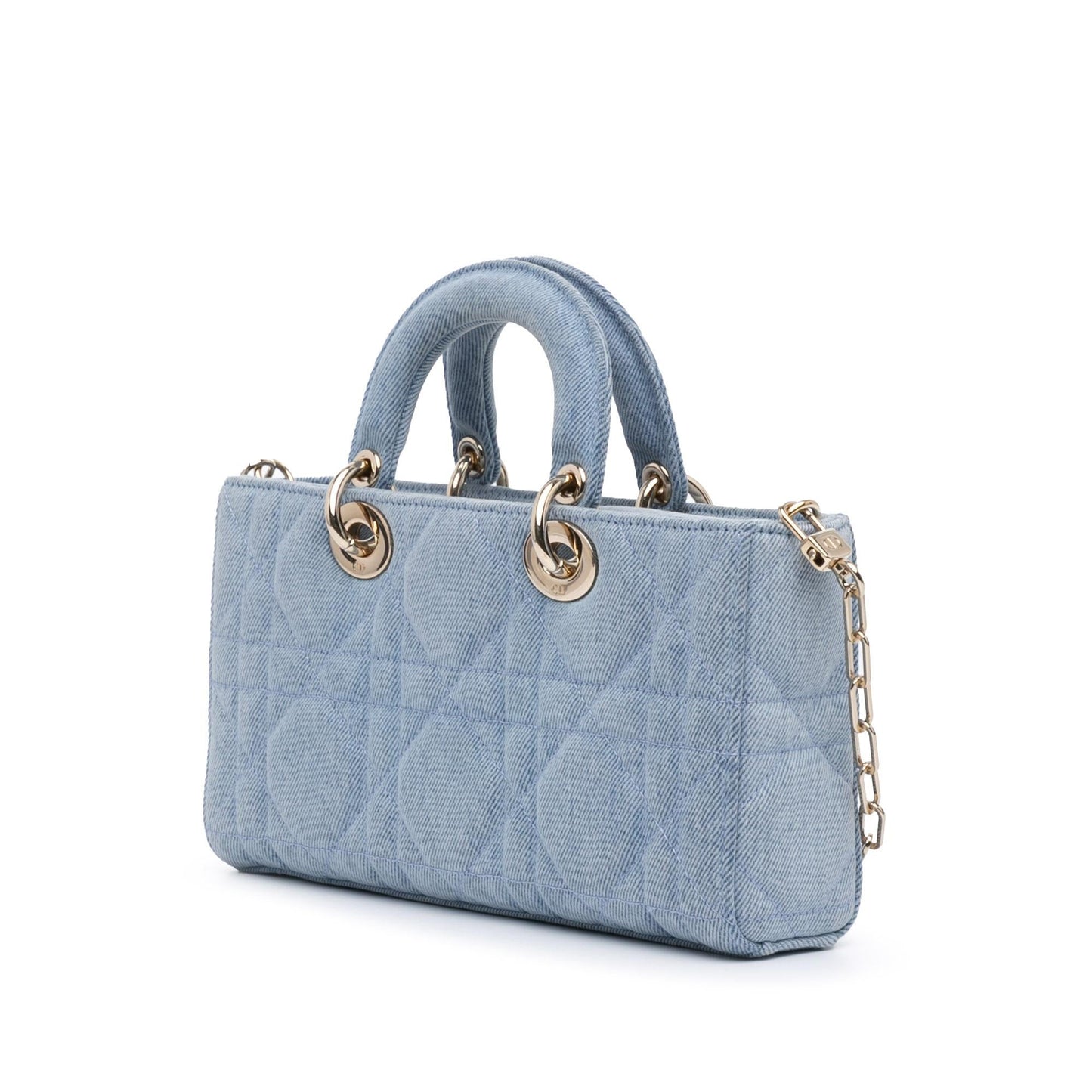 Dior Medium Denim Macrocannage D Joy Satchel