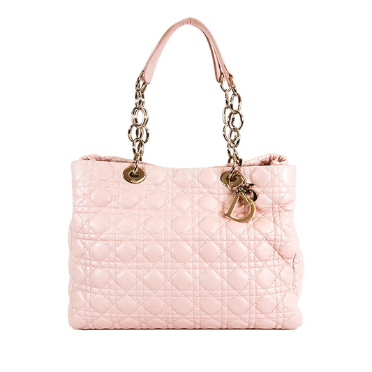 Dior Medium Lambskin Cannage Dior Soft Shopping Tote (SHG-cZhMo2)