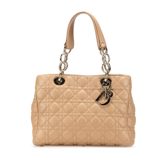 Dior Medium Lambskin Cannage Dior Soft Shopping Tote