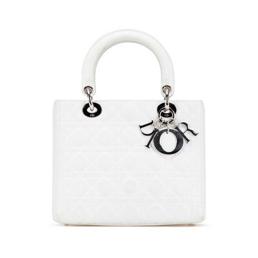 Dior Medium Lambskin Cannage Lady Dior