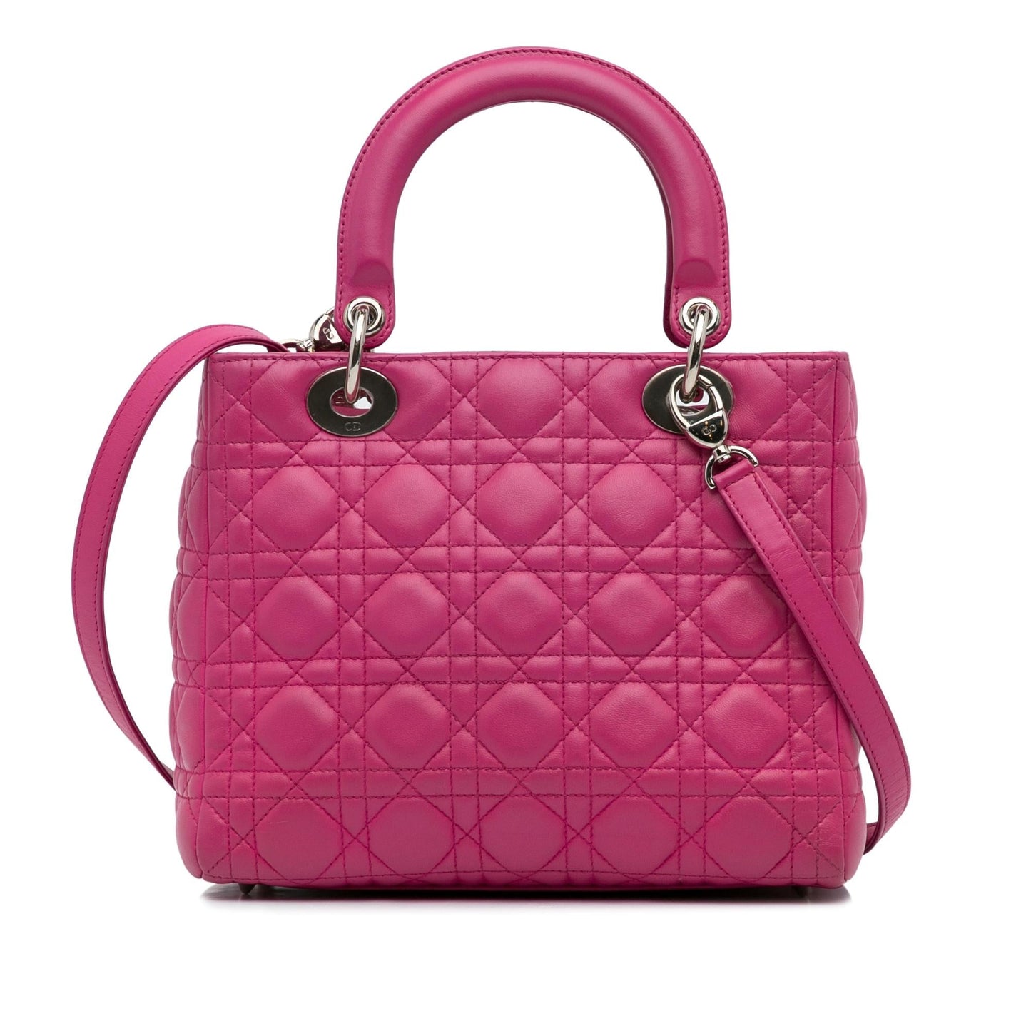 Dior Medium Lambskin Cannage Lady Dior
