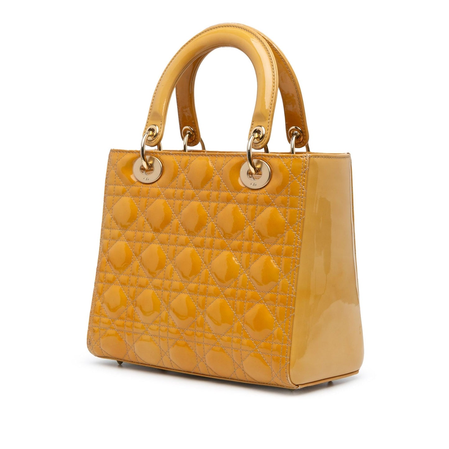 Dior Medium Patent Cannage Lady Dior