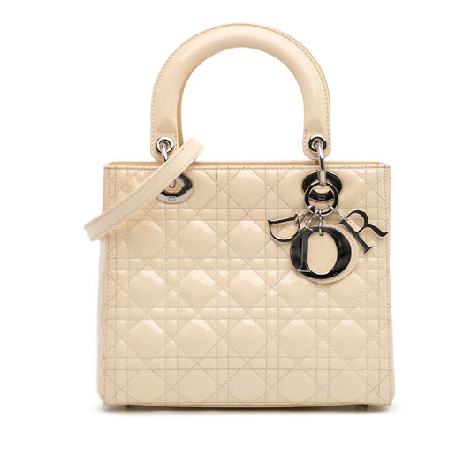 Dior Medium Patent Cannage Lady Dior