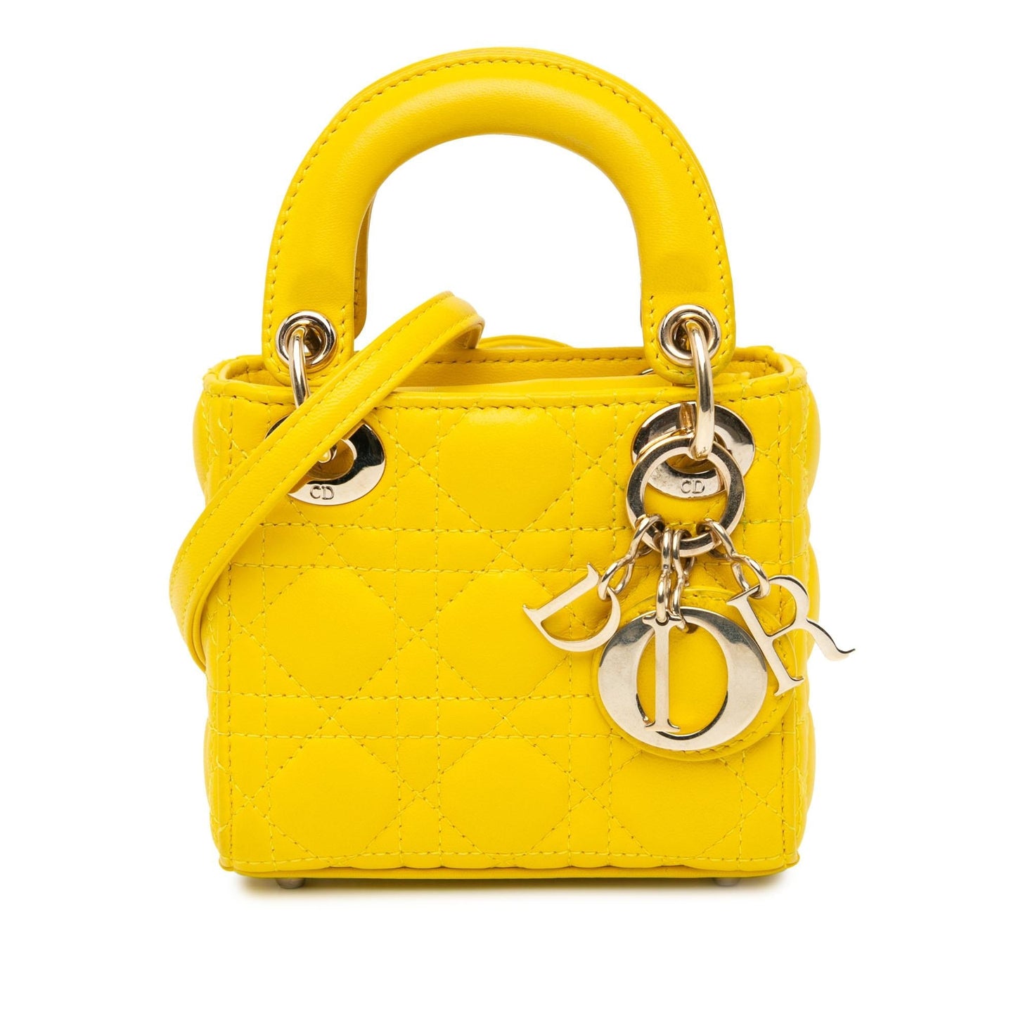 Dior Micro Lambskin Cannage Lady Dior