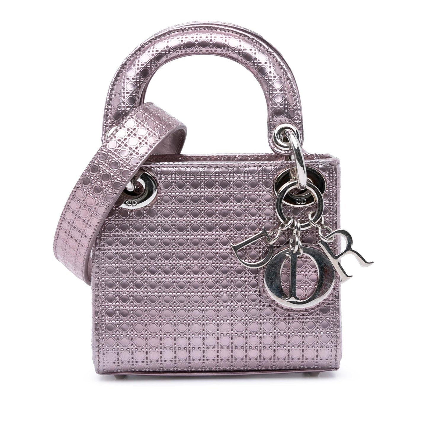 Dior Micro Metallic Patent Microcannage Lady Dior