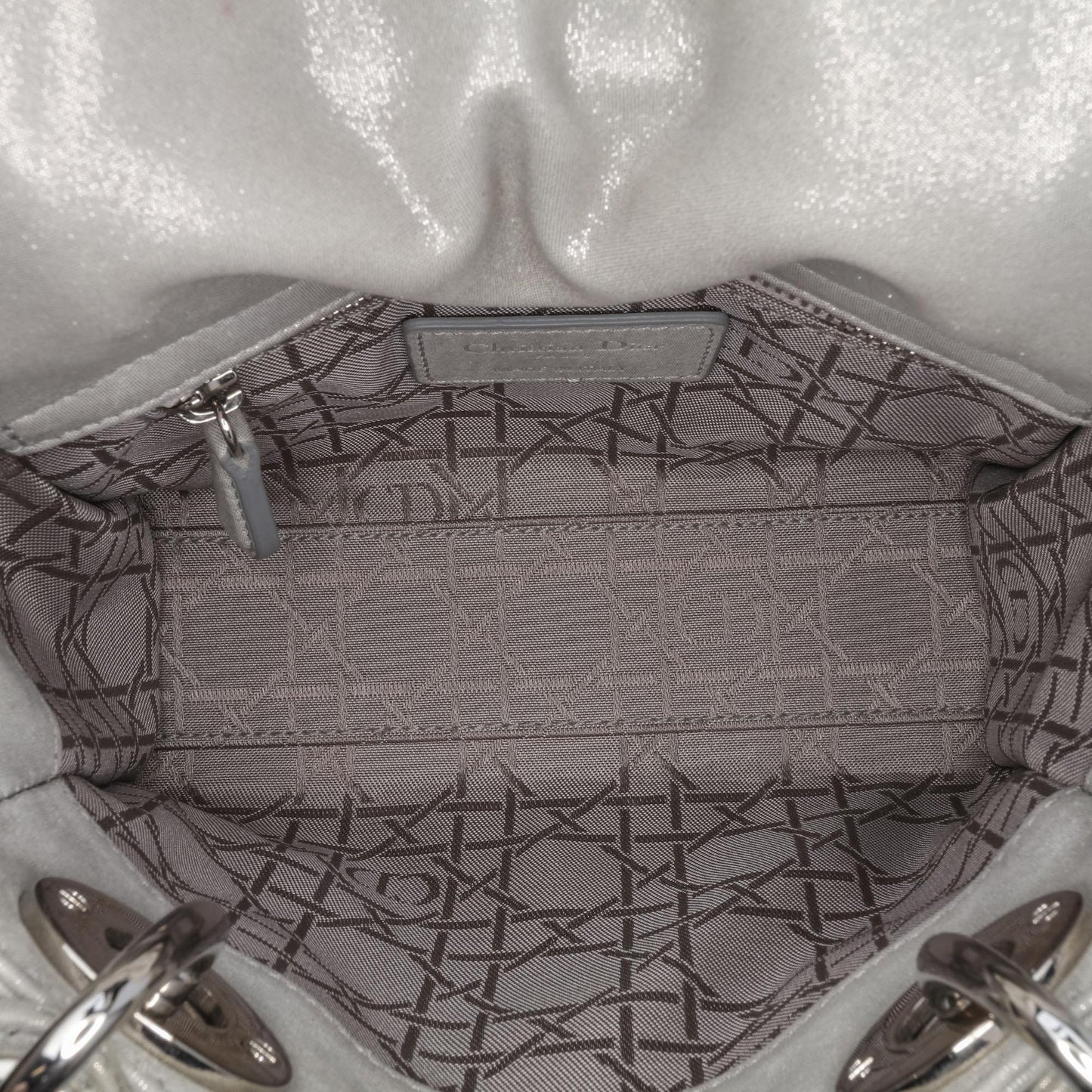 Dior Mini Iridescent Lambskin Cannage Lady Dior