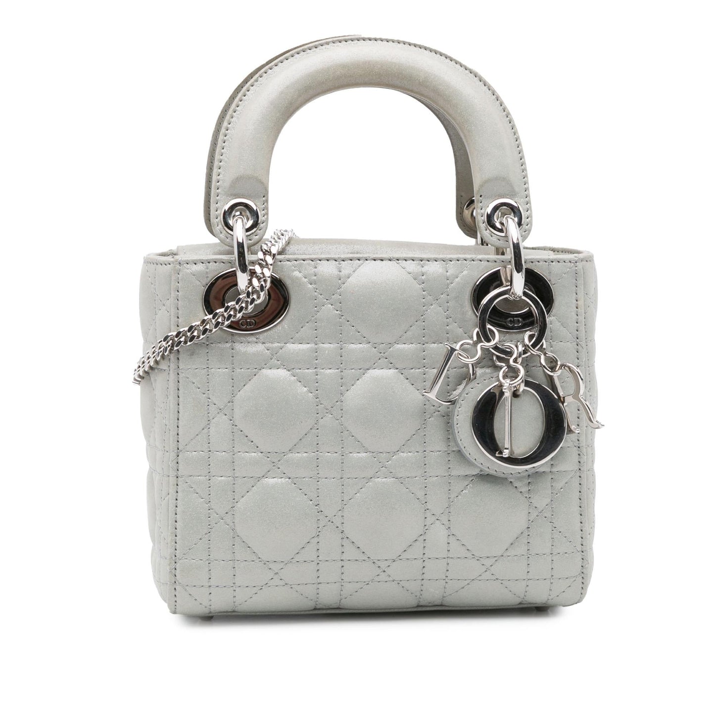 Dior Mini Iridescent Lambskin Cannage Lady Dior