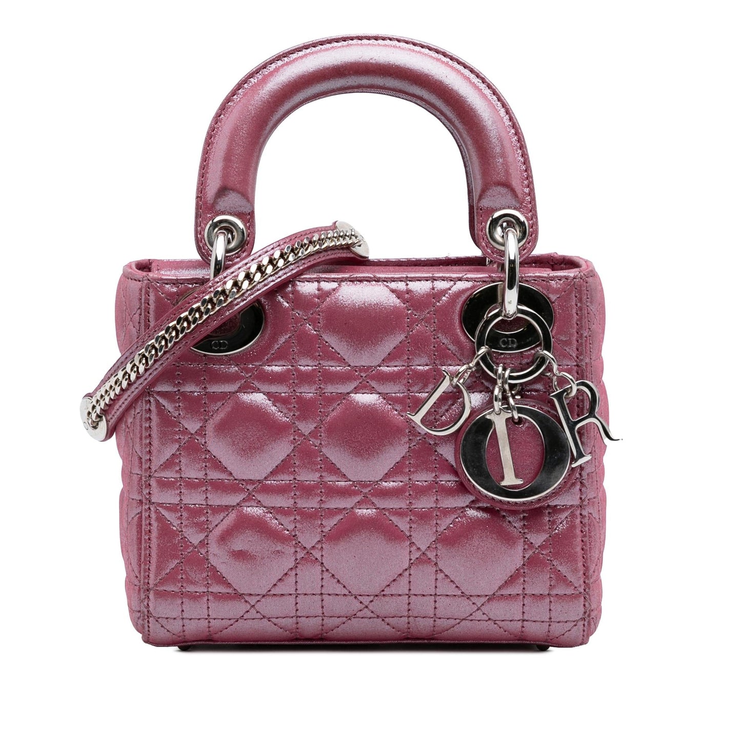 Dior Mini Iridescent Lambskin Cannage Lady Dior
