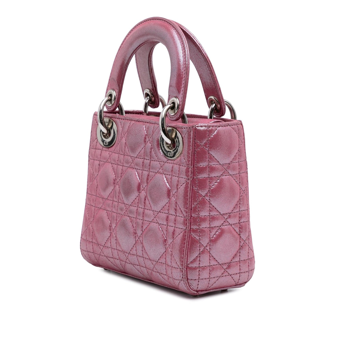 Dior Mini Iridescent Lambskin Cannage Lady Dior