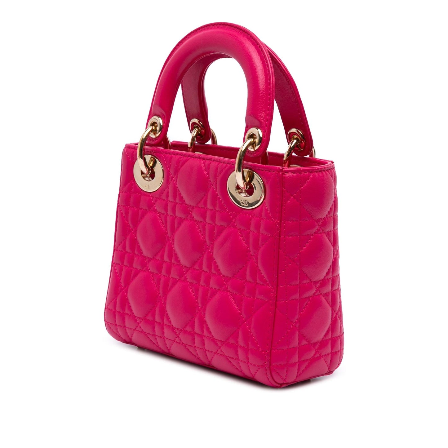 Dior Mini Lambskin Cannage Lady Dior